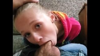 Step Sisters assistance- Gushing in Her Mouth Before Work Cum Shot Facial