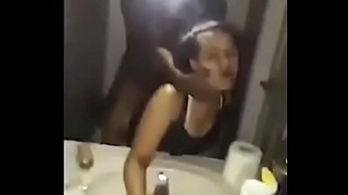 My Step Cousin Shelly Getting Fucked In The Bathroom… I Knew She Was A Whore