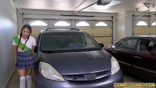 Sami Parker Sucking Her Step Fathers Cock