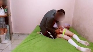 Excited To Bring Her Classmates Home So That Her Stepdad Can Fuck Them