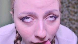 Pigtailed Stepsister Knows That Her Stepbrother’s Fetish Is Silly Faces And Creampie Her Young Pussy