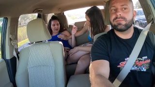 Uber Driver Gets Lucky With Two Stepsisters