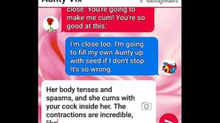 Aunty Finally Pops Her Pumpkin’s Cherry Sexting, Their Final Climax Together.