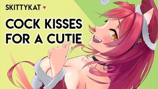 Gentle Femdom Cock Kisses For A Cutie Big Step-Sis + Virgin Listener Lipstick Kisses