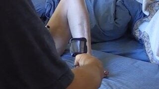 Real Amateur Homemade Foot Lovers Step Aunt Toy To Get Pussy Wet Then Wants To Fuck