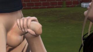 Step Mother Gives Her Son Hot Handjob