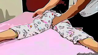 Tio En Ley Se Aprovecha De Su Sobrina En Ley Cuando Esta Sola Haciendole Masaje En Su Cuerpo Parte 1 – Cartoon