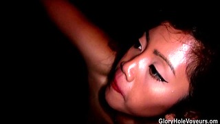 Asian Mother & Step Daughter Real Gloryhole Compilation