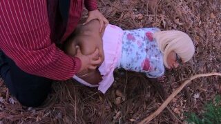 Dirty Knees For Step Dad In Grass Behind Mothers Back, Sheisnovember Outdoors Doggystyle 4K