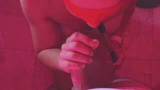 POV Smoking Milf Stepmom Deepthroats And Cum In Mouth