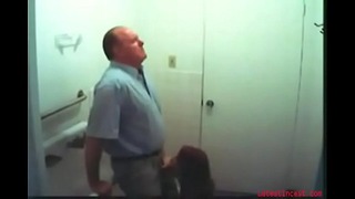 Stepdaughter Gives Father A Oral In Bistro