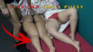 Step Step Dad Smell The Pussies Of Step Daughter And Her Chubby Friend After Party