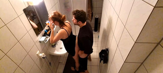 Stepsister Fucked In The Bathroom And Almost Got Caught By Stepmother