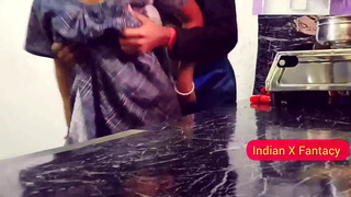 Please don't fuck now someone will come.Forcibly fuck sister in law in the kitchen
