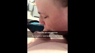 Fucked my sister in law on snapchat to her husband, shes having my baby. Snapchat cheating.