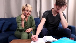 Aunt Judy’s XXX – Horny 48yo Stepmom Nadine Helps Stepson with Homework