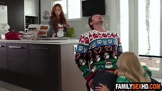 Stepdaughter Seduces Daddy at Christmas