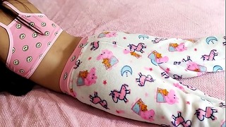 Naughty Uncle Can’t Resist His Petite Niece in Pink