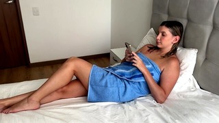 Step Brother Caught Step Sister Naked and Alone After Shower