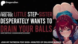YOUR FREE-USE STEP SISTER WANTS TO DRAIN YOUR BALLS | Erotic Audio Roleplay ASMR BEST AUDIO PORN