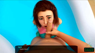 Milfy City ep 34 Day at the pool with Step sister Sa