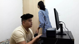 I TELL MY STEPBROTHER TO HELP ME WITH MY LAPTOP AND HE CHARGES ME WITH HARD SEX