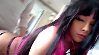 Step Dad fucks Egirl doggy style