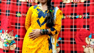 Neighbors called new sister-in-law wearing yellow dress to their room (Dirty Talk)