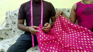 Desi sister-in-law fucks with trailer owner on the pretext of sewing clothes