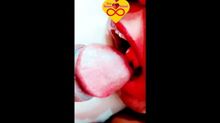 Your beautiful sister-in-law licked and sucked a lot today