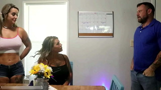 Horny MILF and Step-Daughter Share a Boyfriend