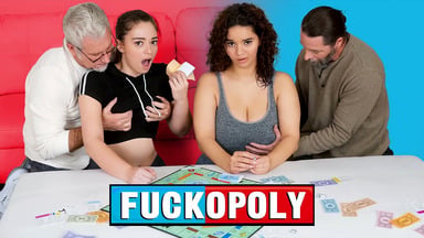 Step Daughters Sophia Burns & Crystal Chase Get Wild With Step Fathers During Game – DaughterSwap